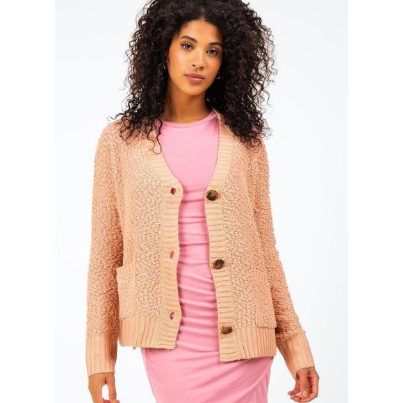 Francesca's | NWT Canna Popcorn Cropped Cardigan - Picture 4 of 16